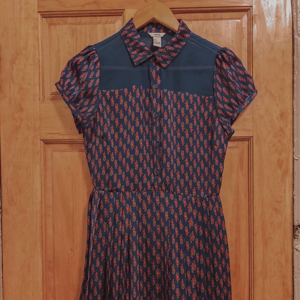 Pleated Vintage Dress